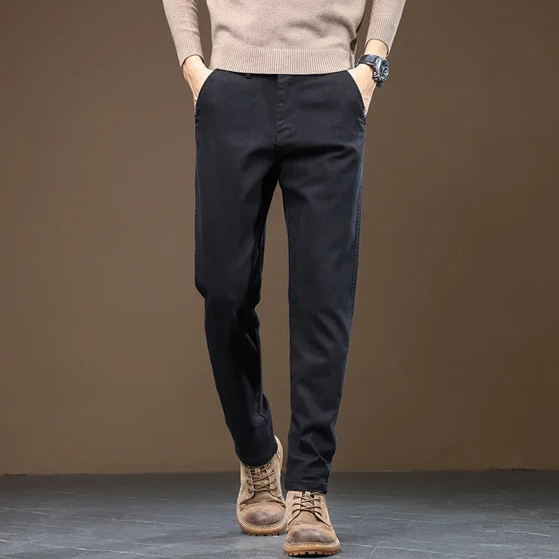 Pantalon Droit Décontracté Pour Homme
