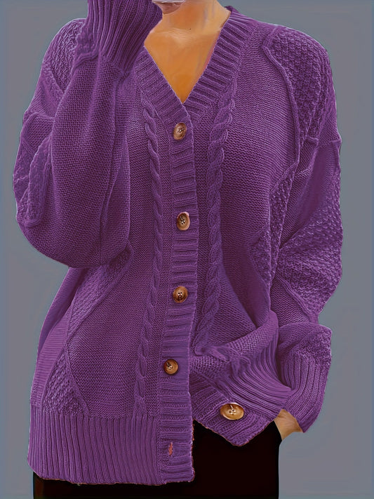 Florine™ | Pull Doux à Motif Floral Torsadé