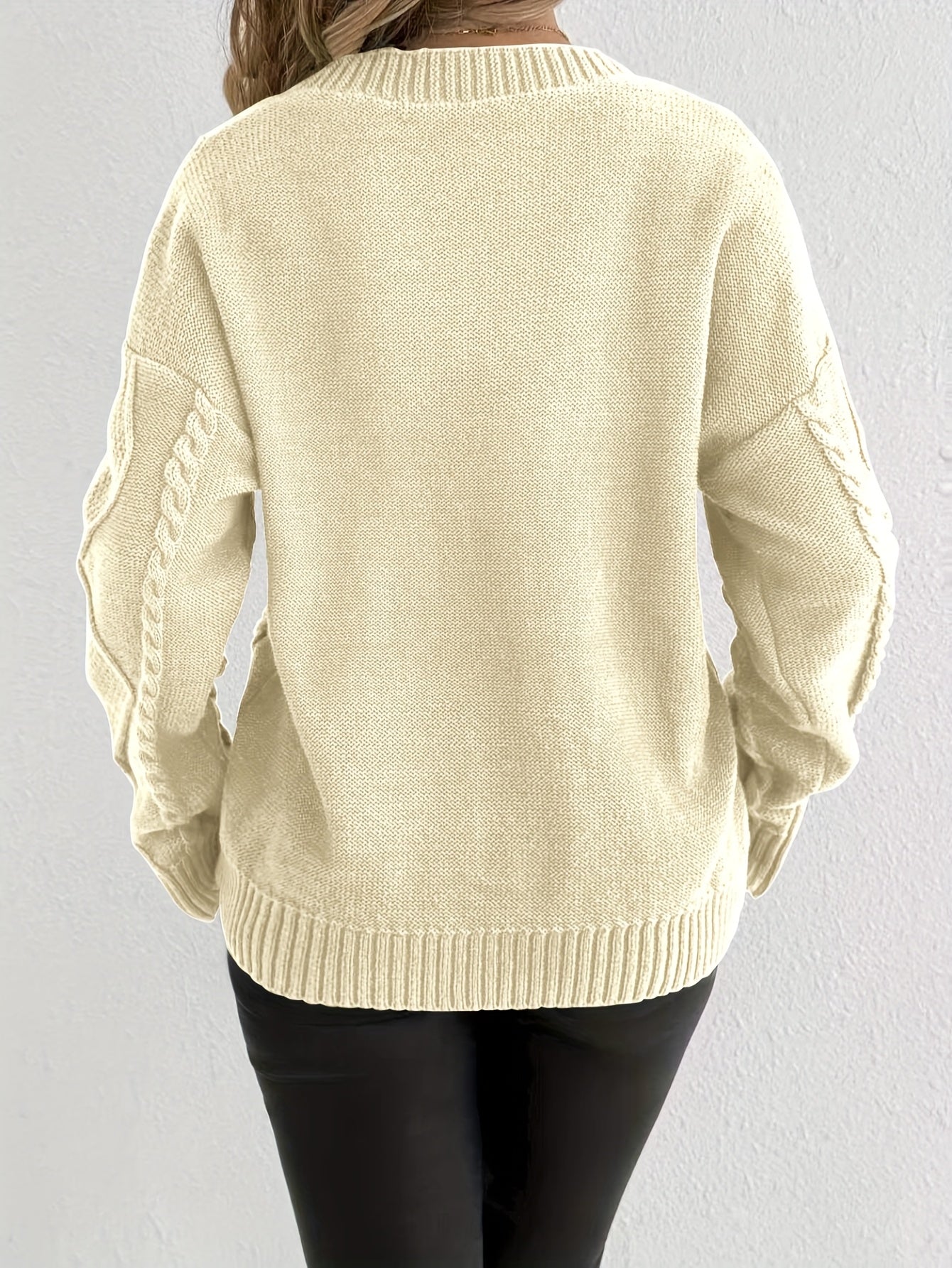 Florine™ | Pull Doux à Motif Floral Torsadé