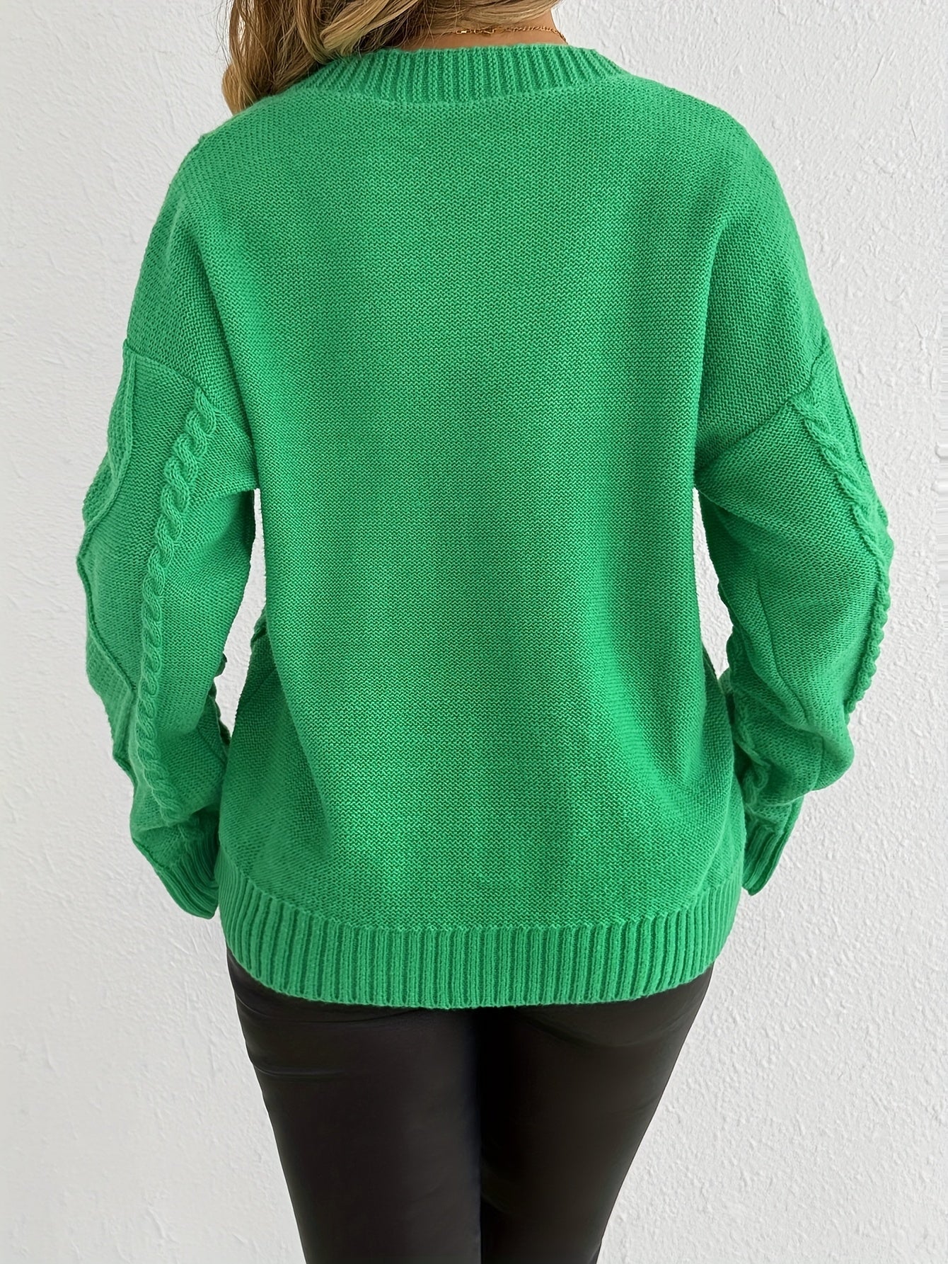 Florine™ | Pull Doux à Motif Floral Torsadé