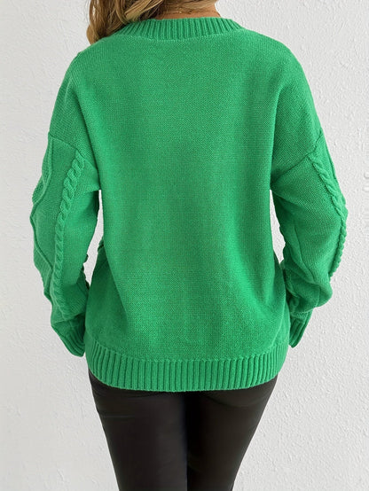 Florine™ | Pull Doux à Motif Floral Torsadé