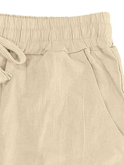 MATHIS | PANTALON LÉGER EN LIN AVEC CORDON