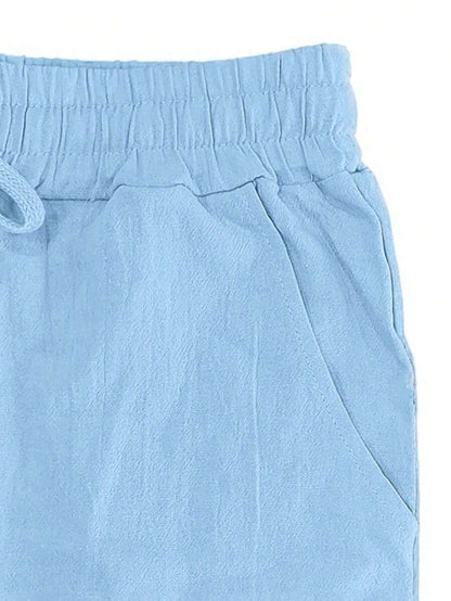 MATHIS | PANTALON LÉGER EN LIN AVEC CORDON