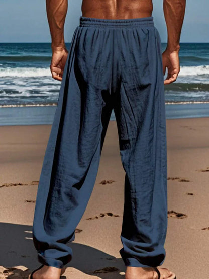 MATHIS | PANTALON LÉGER EN LIN AVEC CORDON