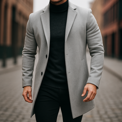 DUMONT LYON | TRENCH EN LAINE POUR HOMMES