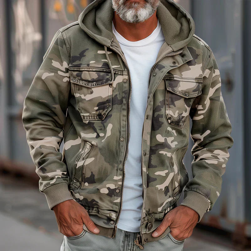 DUMONT LYON | VESTE À CAPUCHE STYLE MILITAIRE POUR HOMME