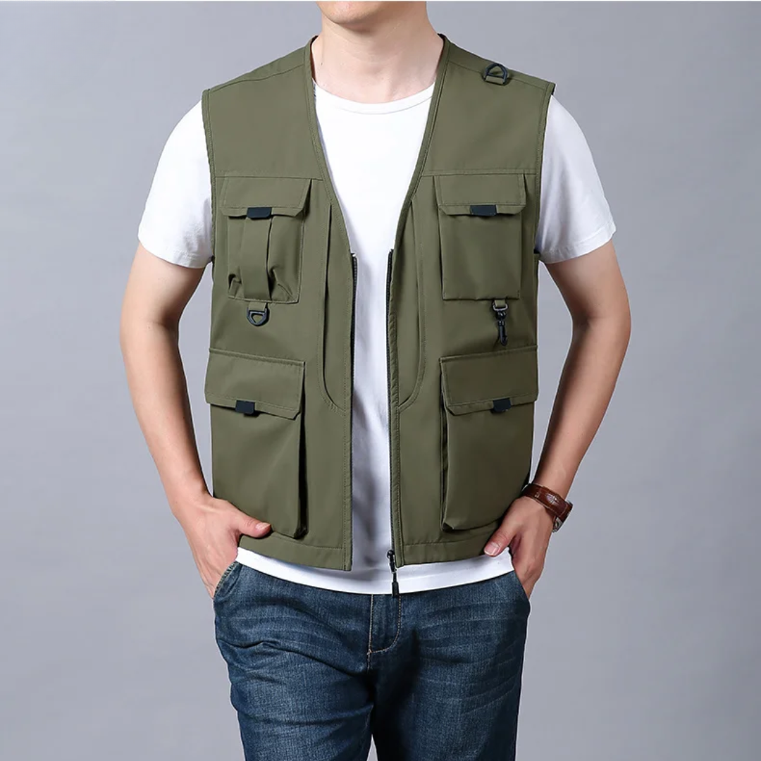 GILET CARGO RESPIRANT MULTI-POCHES