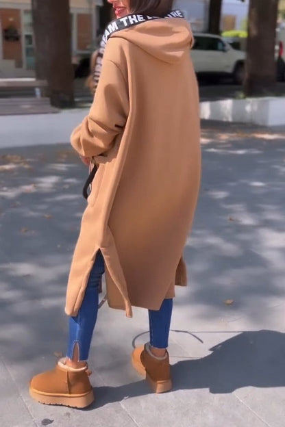 Élise™ | Long Hooded Zip Jacket