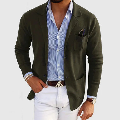 DUMONT LYON | BLAZER LUXUEUX POUR HOMME EN MATÉRIAU SOUPLE