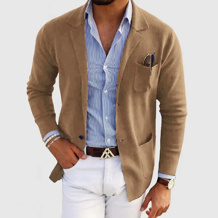 DUMONT LYON | BLAZER LUXUEUX POUR HOMME EN MATÉRIAU SOUPLE