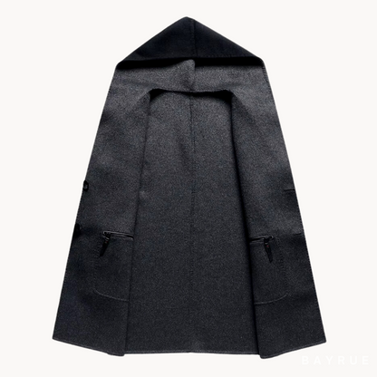 Manteau En Laine À Capuche Pour Homme