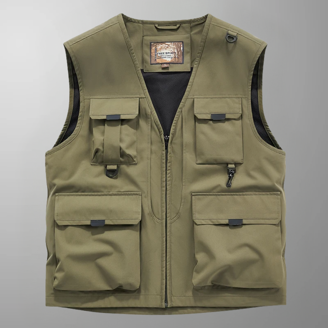 GILET CARGO RESPIRANT MULTI-POCHES