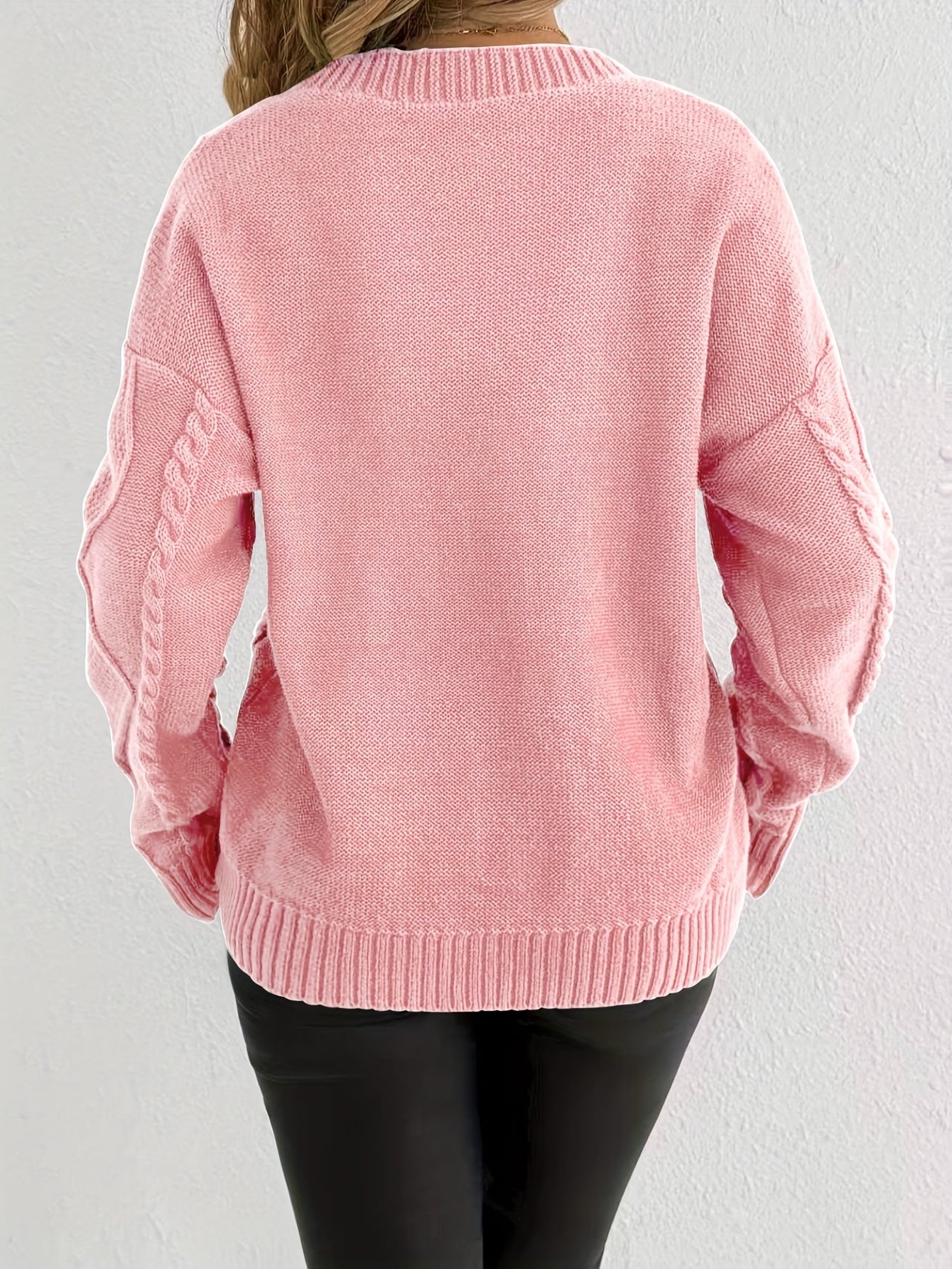 Florine™ | Pull Doux à Motif Floral Torsadé