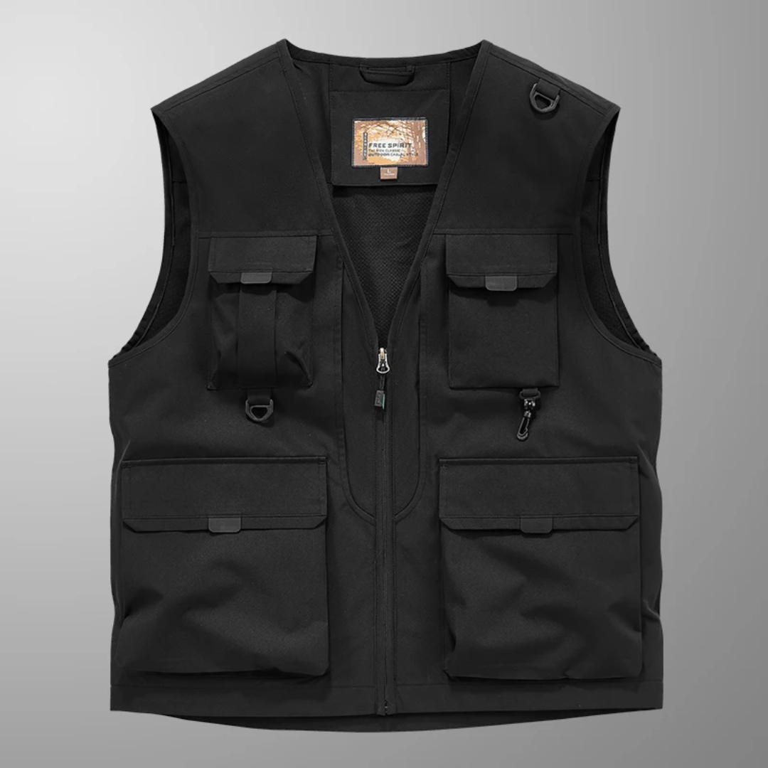 GILET CARGO RESPIRANT MULTI-POCHES