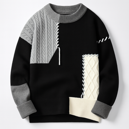 DUMONT LYON | PULL PATCHWORK POUR HOMME