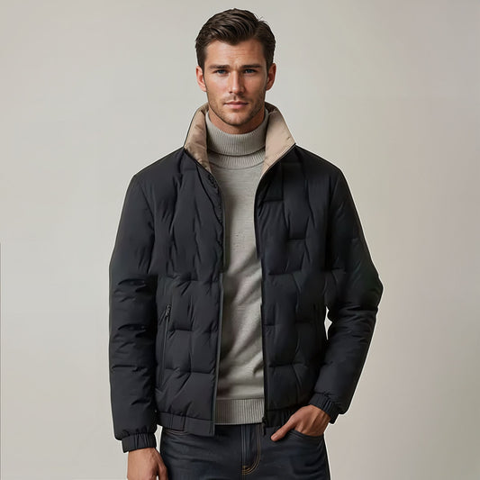 Veste Noire Matelassée Pour Homme