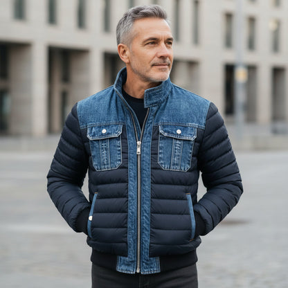 DUMONT LYON | VESTE EN DENIM REMBOURRÉE HYBRIDE POUR HOMME