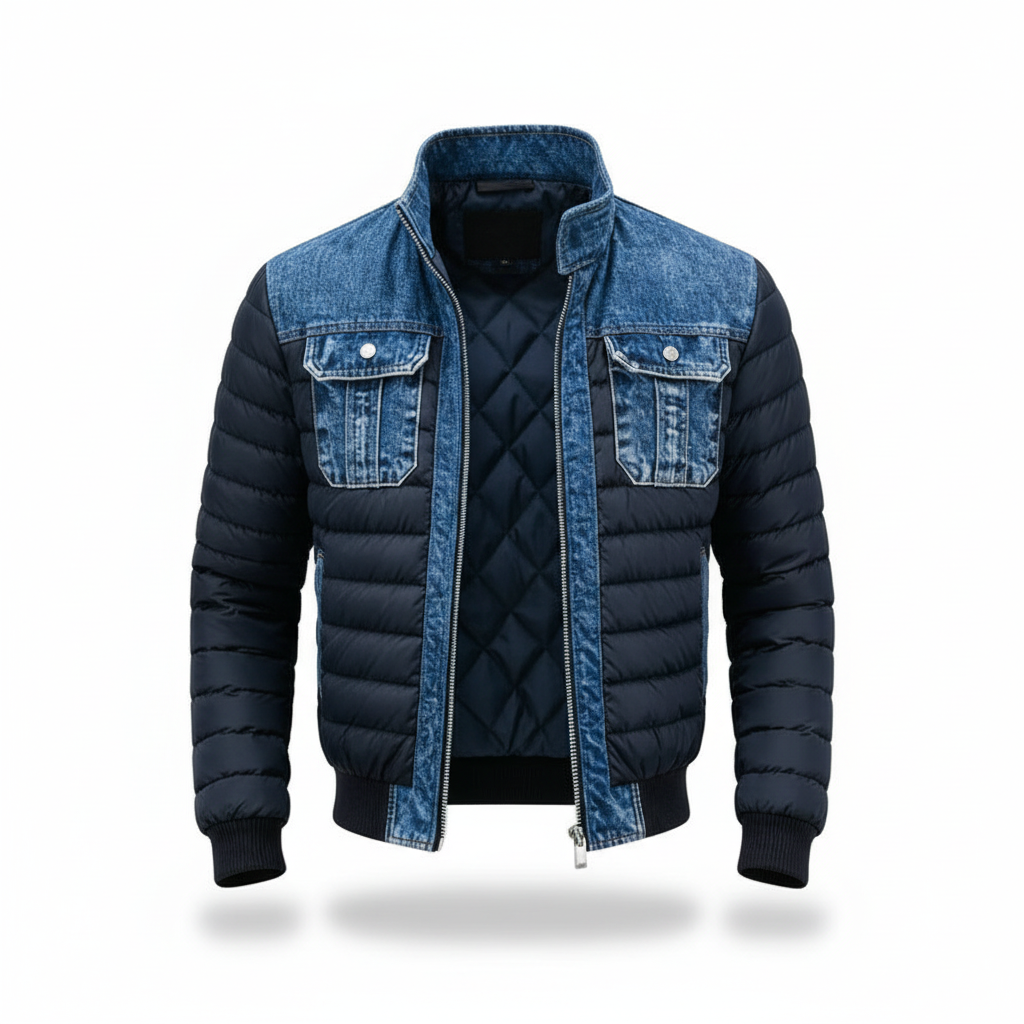 DUMONT LYON | VESTE EN DENIM REMBOURRÉE HYBRIDE POUR HOMME
