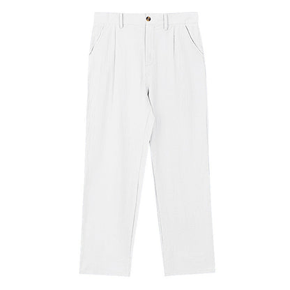 NICCOLÒ | PANTALONS EN LIN À JAMBES LARGES