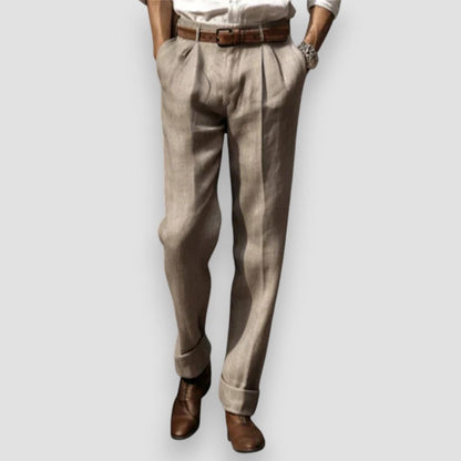 LÉONARD™ | PANTALON EN LIN CLASSIQUE