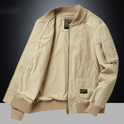 Blouson Bomber À Finitions Côtelées Pour Homme