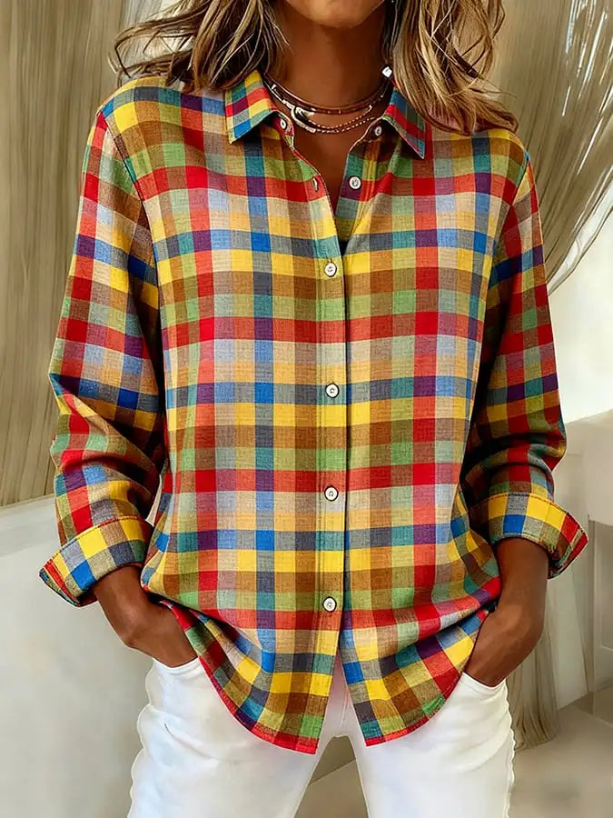 Margaux™ | Cardigan en Tricot Doux à Carreaux