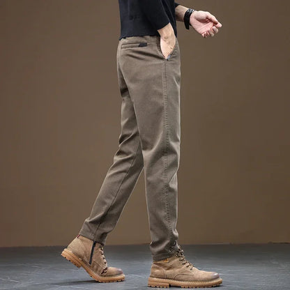 Pantalon Droit Décontracté Pour Homme