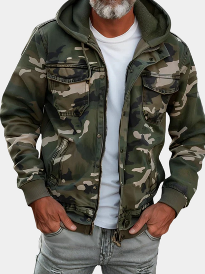 DUMONT LYON | VESTE À CAPUCHE STYLE MILITAIRE POUR HOMME