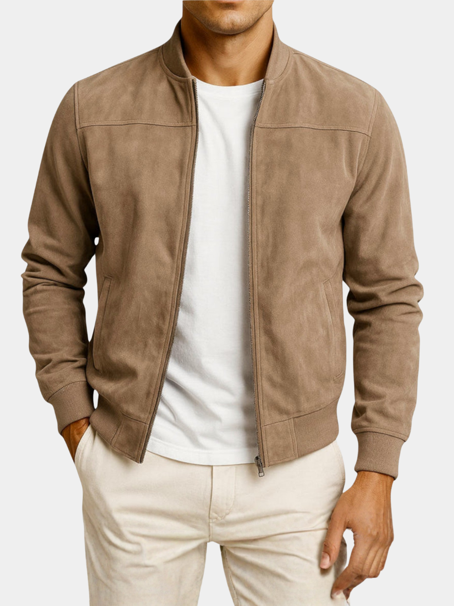 DUMONT LYON | VESTE BOMBER EN CUIR SUEDE HOMME