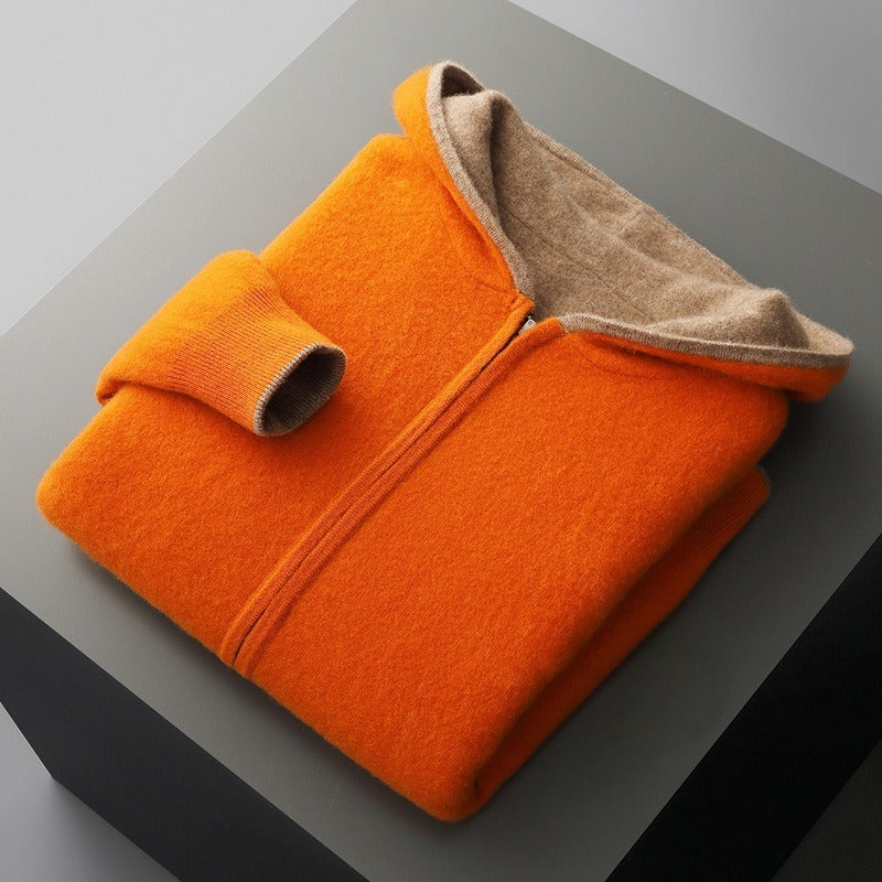 DUMONT LYON | SWEAT EN LAINE AVEC CAPUCHE POUR HOMME