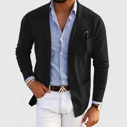 DUMONT LYON | BLAZER LUXUEUX POUR HOMME EN MATÉRIAU SOUPLE