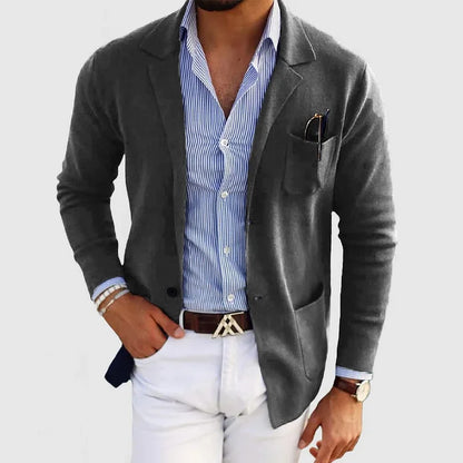 DUMONT LYON | BLAZER LUXUEUX POUR HOMME EN MATÉRIAU SOUPLE