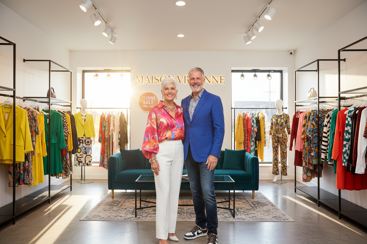 Nee Maison Vivienne, en graag wat fleuriger, en modernere kleding 