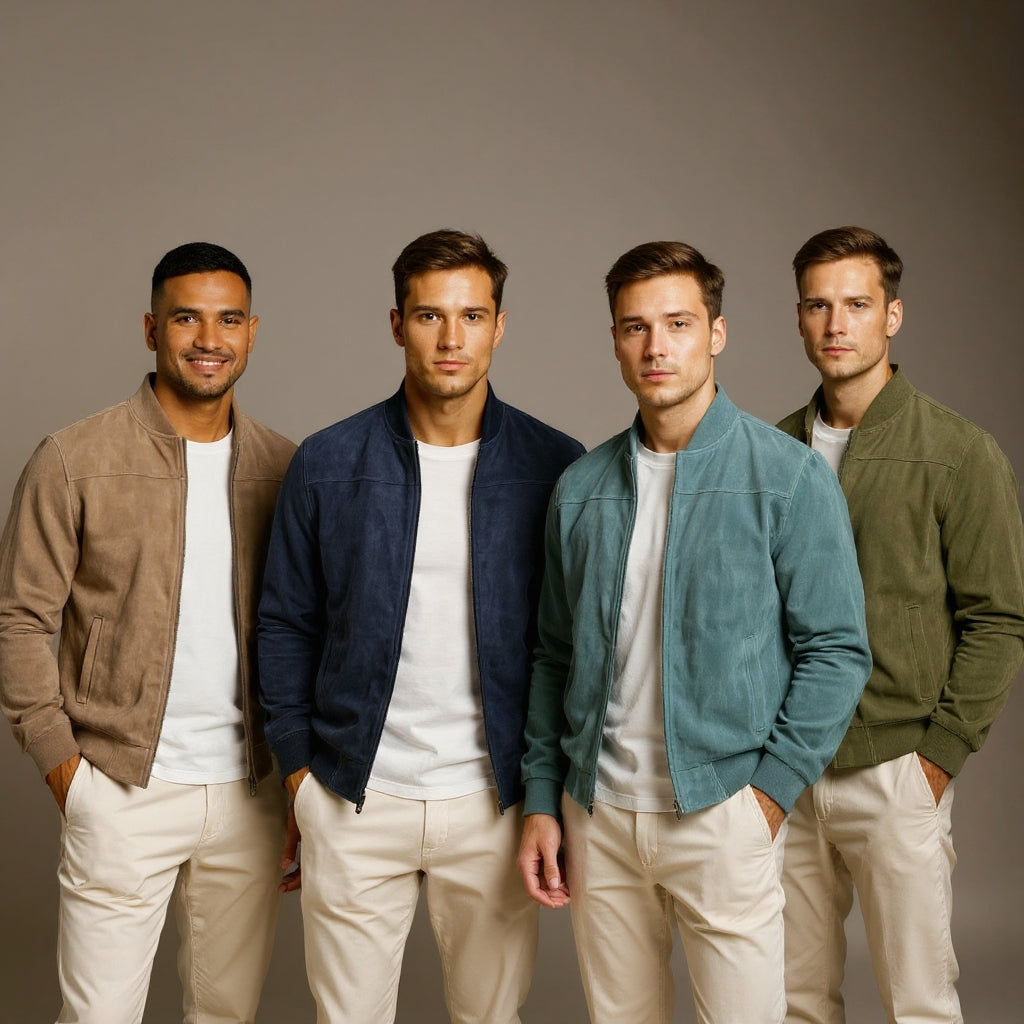 DUMONT LYON | VESTE BOMBER EN CUIR SUEDE HOMME