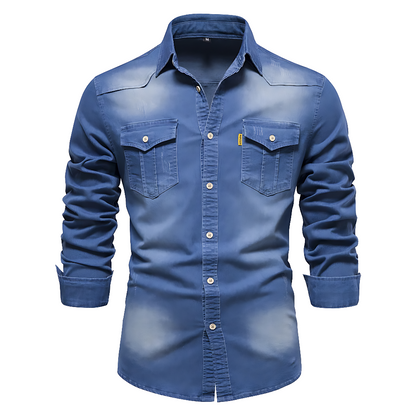 Silas | Chemise en denim de coton
